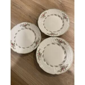 Rosenthal Sanssouci Set Of 3 Plates 6.25” Floral Germany Fine China